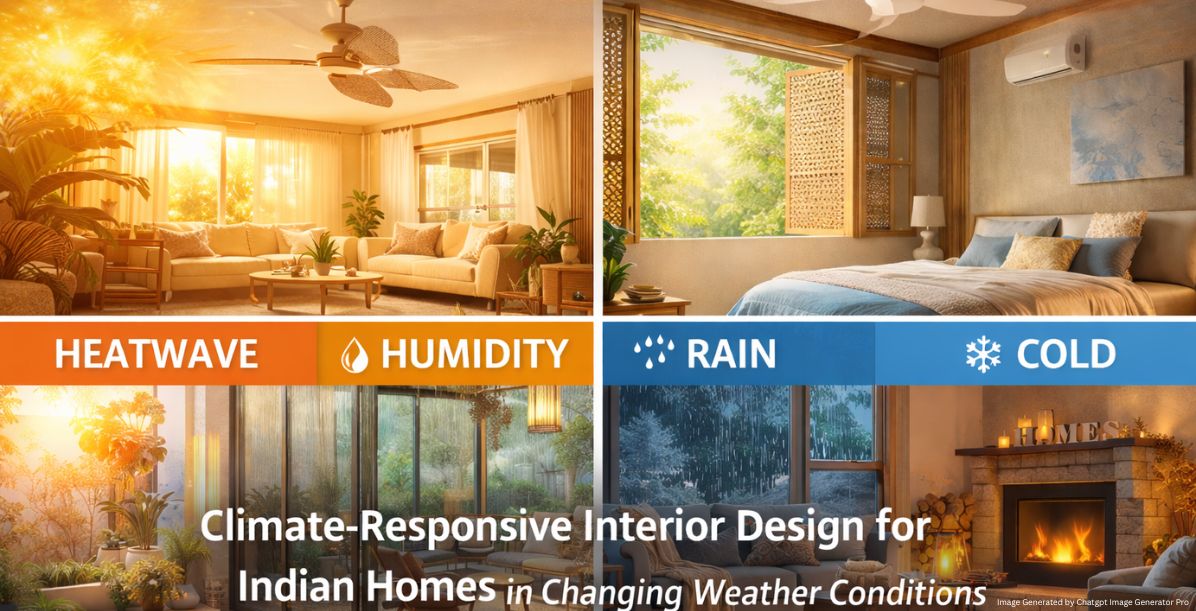 Climate-Responsive Interior Design for Indian Homes in Changing Weather Conditions